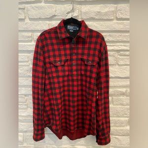 Ralph Lauren Polo Double Button Strap Collar Flannel, Size M